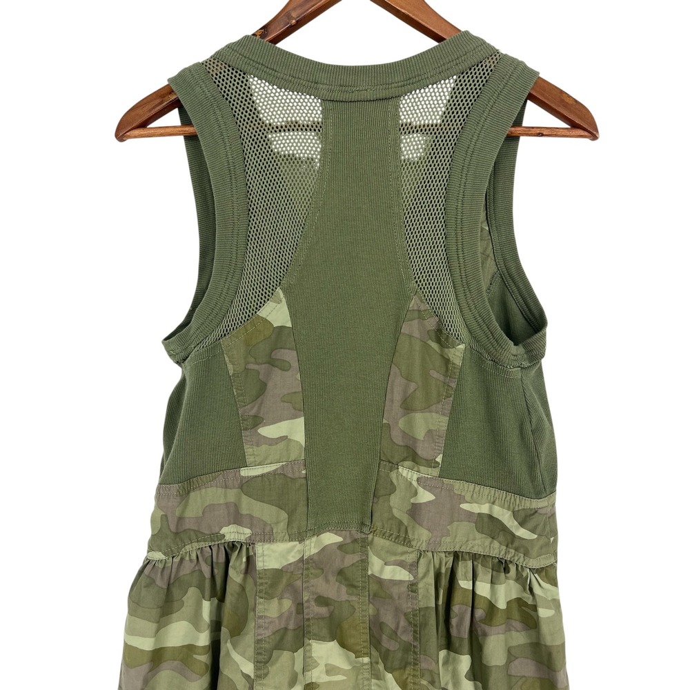 Daily Practice Trek Utility Mini Dress Camo Anthropologie Cotton XS - Picture 6 of 10